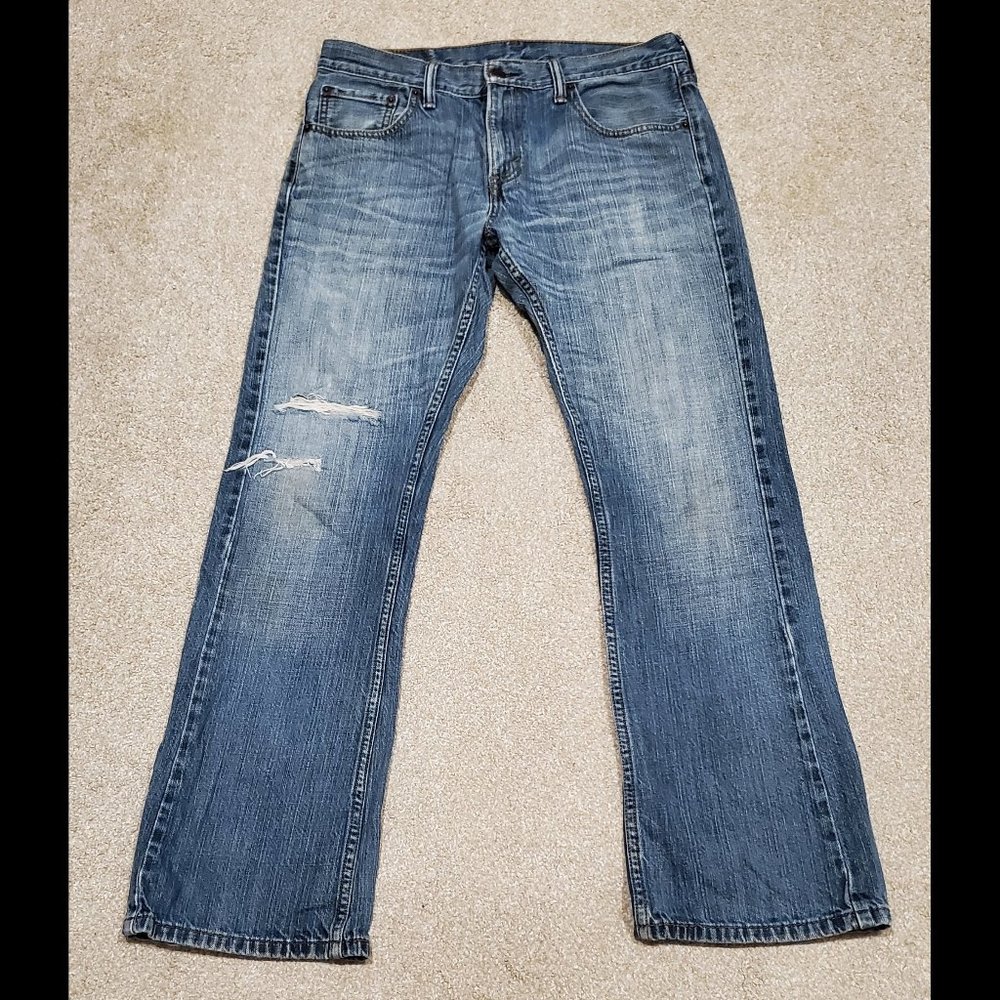 Levi 527 Slim Boot Cut Jeans - 32 x 30 - Vintage Indigo